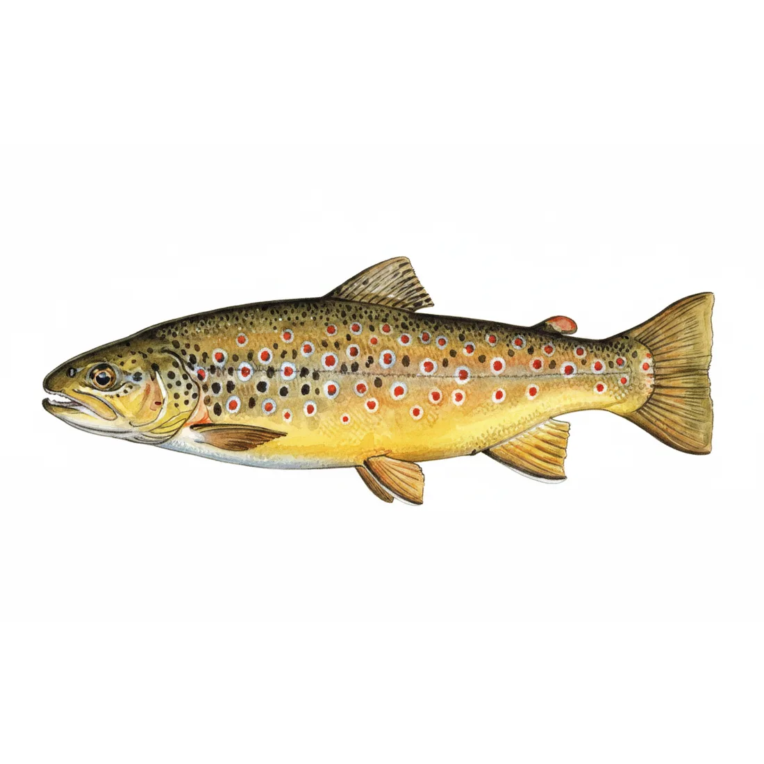 Brown trout — illustration