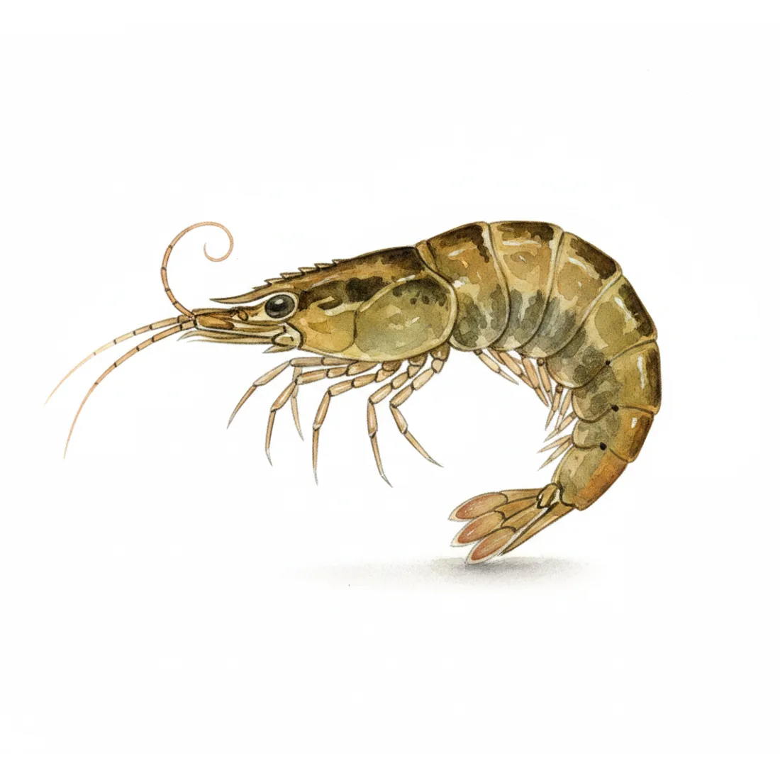 Crustacea — shrimp, hoglouse & daphnia — illustration